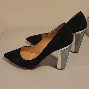 Dolce Vita black suede heels sz 9.5